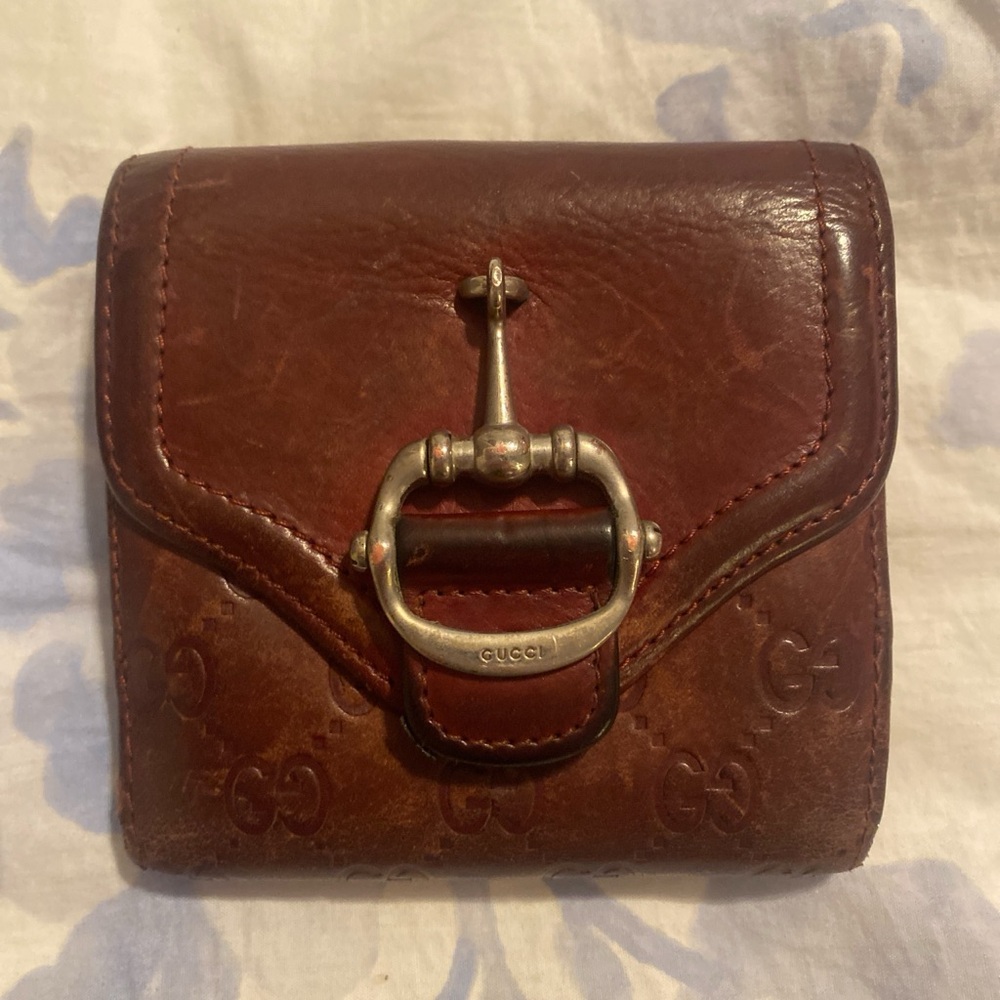 Gucci Brown Leather Horsebit Wallet